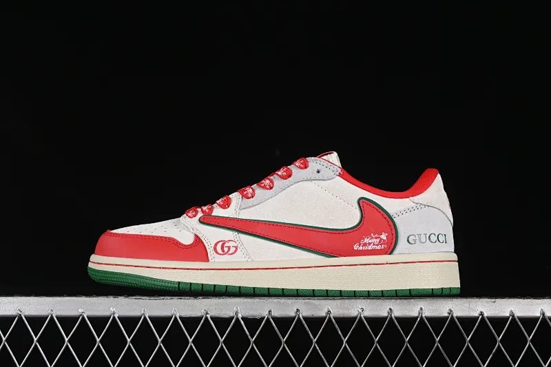 All categories Air Jordan Jordan series basketball shoes Air Jordan 1 Low High-end customized low-top sneakers Travis Scott x Fragment Design x Air Jordan 1 Low OG SP AJ1 Joe 1 Gucci North Face Joint-Christmas Low-top cultural and casual sneakers AG3702-800
